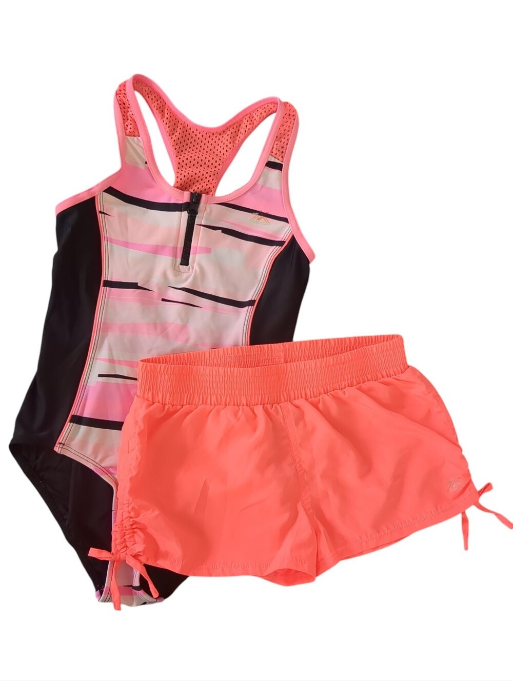 Girls Swimsuit and Matching Shorts (Size 7/8)